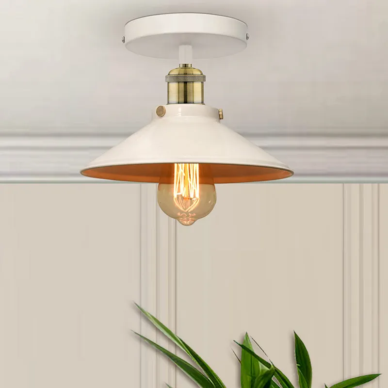 Cove Light Metal Ceiling Lamp - White media 2