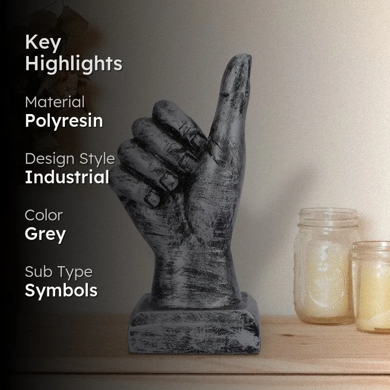 Thumbs Up Showpiece - Silver media 2