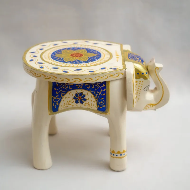 Zorik Traditional Mango Wooden Stool media 5