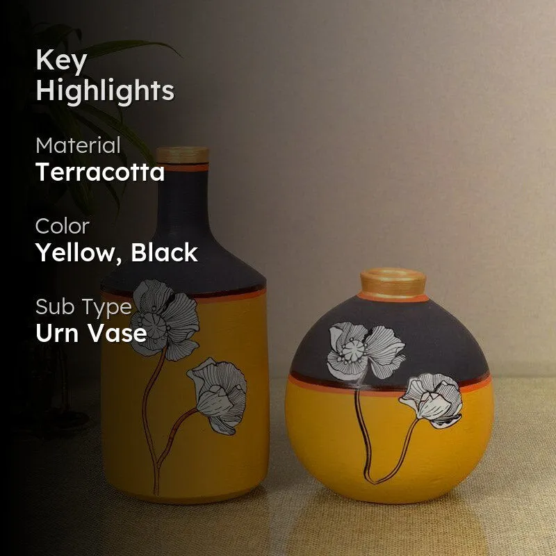 Sunflower Bliss Vase - Set Of Two media 2