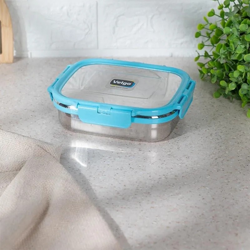 Maxo Munch Airtight Lunch Box (Aqua) - 575 mL media 1