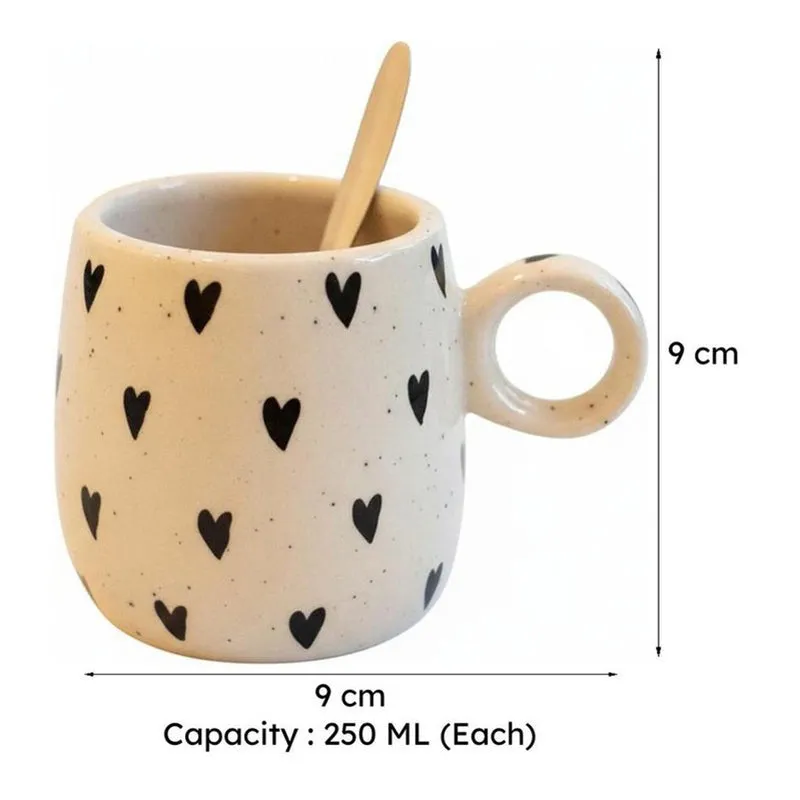 Hatchett Ceramic Tea Cup (250 mL Each) - Set of Two media 5