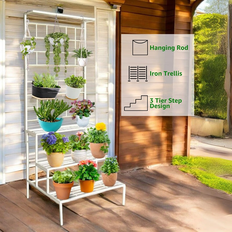 Vetro Planter Stand - White media 4