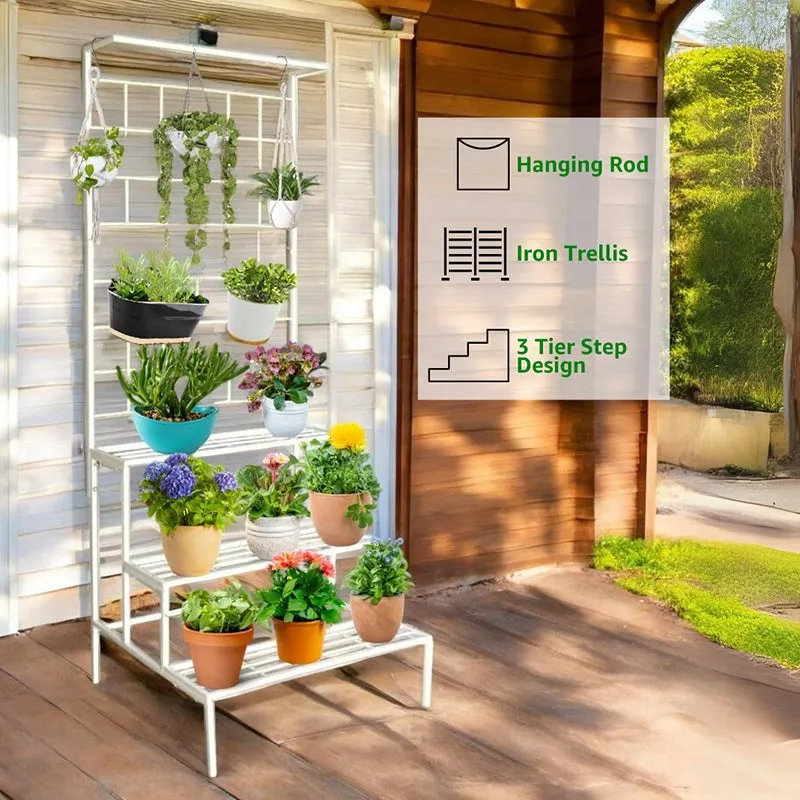 Vetro Planter Stand - White media 4