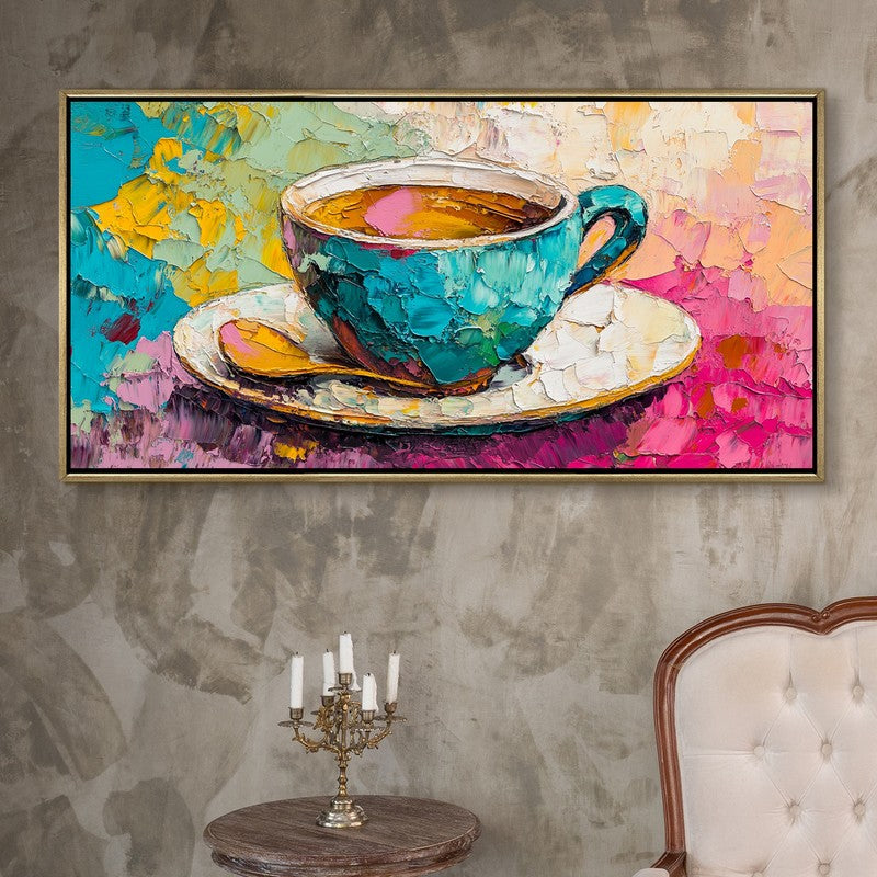 Whimsy Canvas Wall Painting With Frame