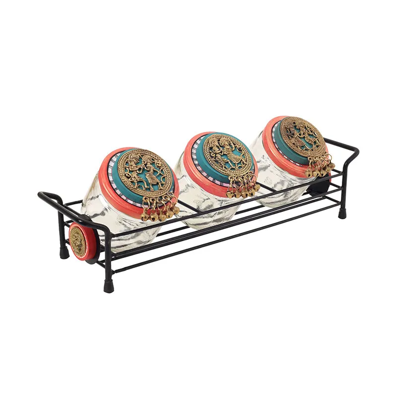 Samvad Jar Set With Tray - Four Piece Set media 3