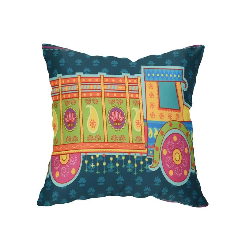 Desi Truck Cushion Cover - Set Of Five media 3