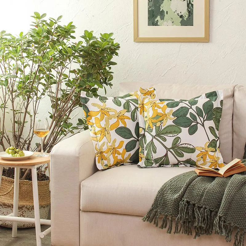Moringa Cushion Cover (Green) - Set Of Two media 2