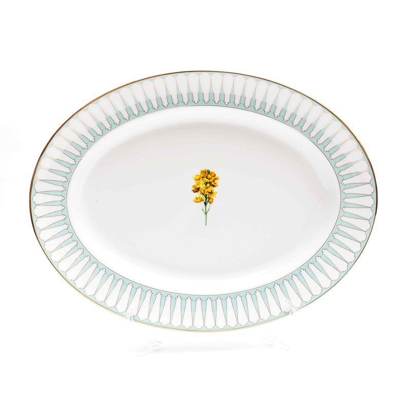 Basant 24k Gold Brushed Porcelain Dinner Set - 21 Piece Set media 7