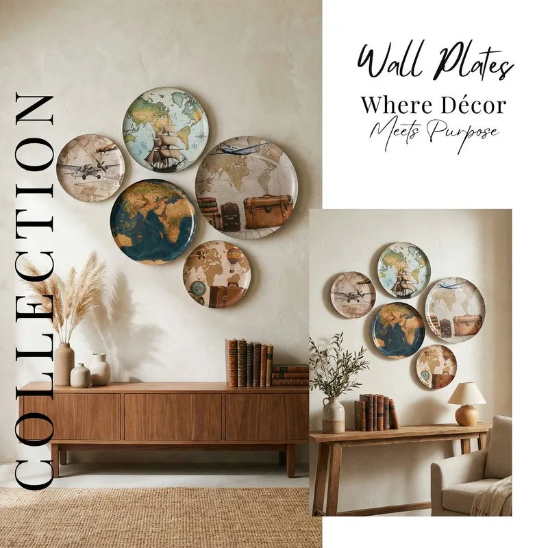Atlas Journey Wall Plates - Set of Five media 10