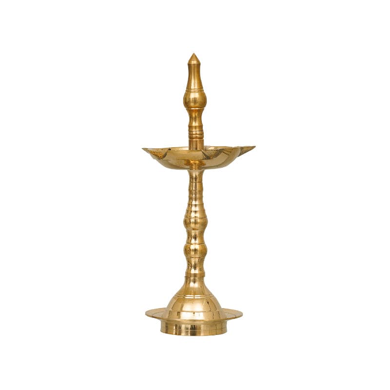 Manora Gold Finish Brass Diya media 4
