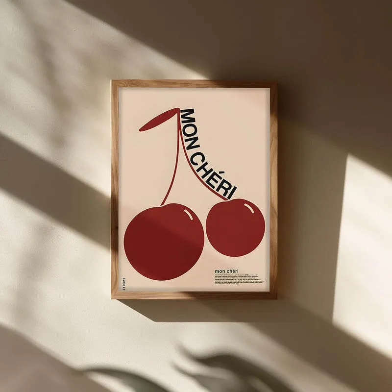 Mon Cheri Archival Canvas Wall Art - Brown media 3