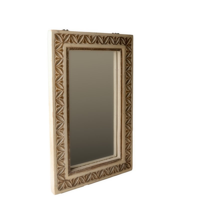 Zyvra Mango Wood Wall Mirror media 6