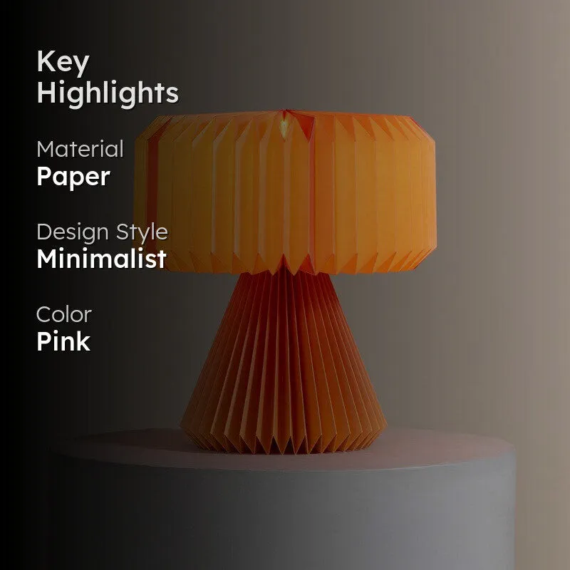 Fig Living Ori Peach Glow Table Lamp- Pink media 2