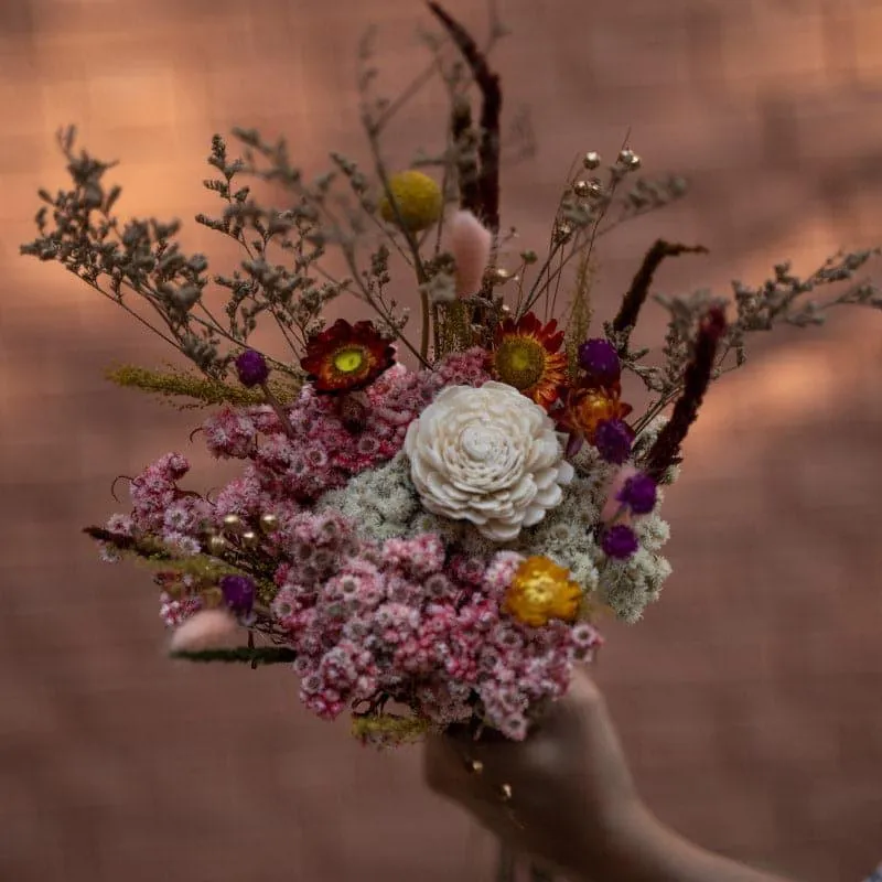 Muzomi Multicolor Dried Flower Bunch media 3