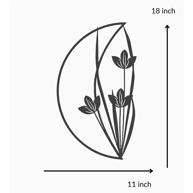Tulip Flower Black Iron Wall Accent media 5