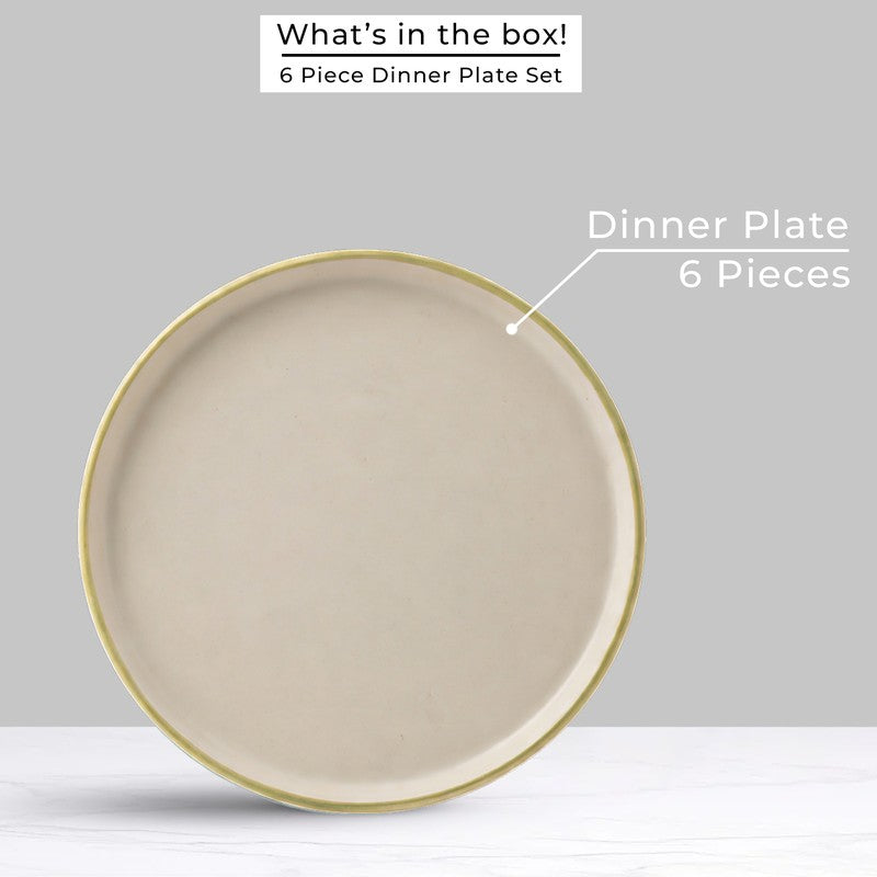 Cereluxe Ceramic Dinner Plate - Set Of Six media 3