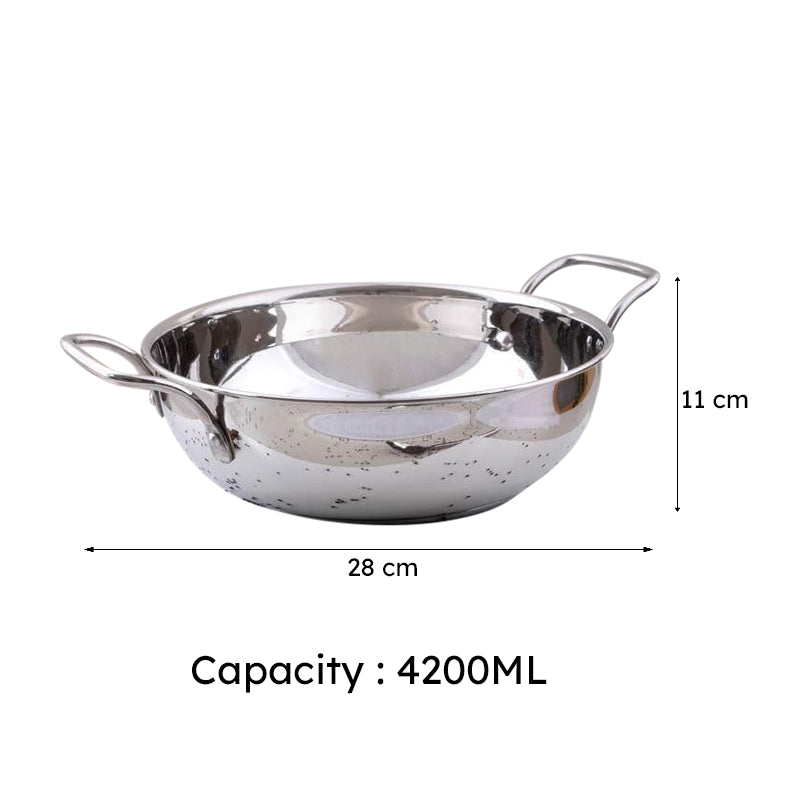 Toyo Induction Safe Kadhai - 4200 mL / 11 Inches media 6