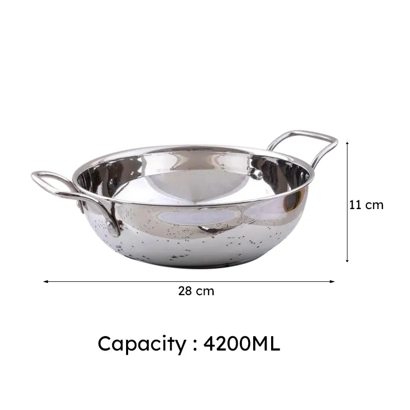 Toyo Induction Safe Kadhai - 4200 mL / 11 Inches media 6