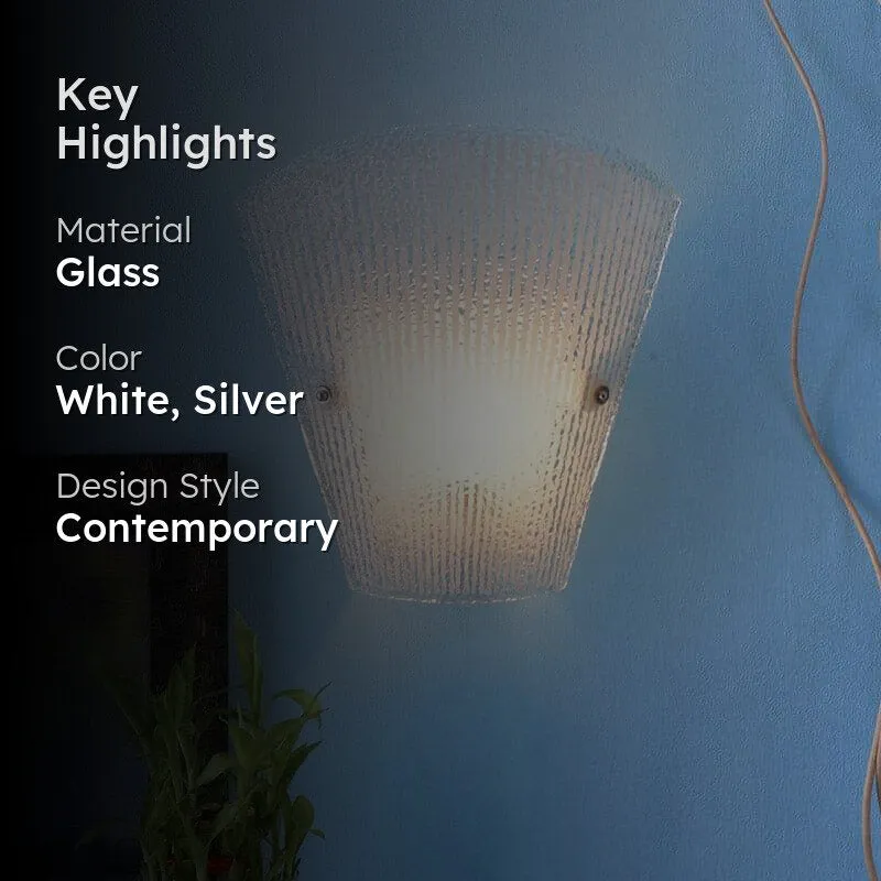 Droka Stripe Glass Wall Lamp media 2