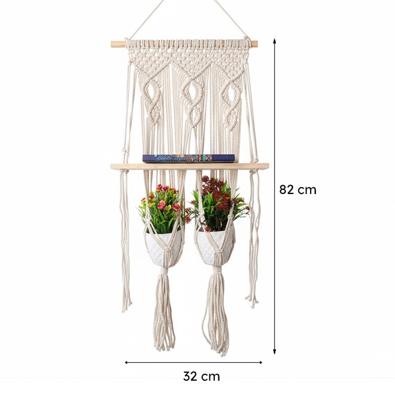 Darby Macrame Wall Shelf media 6
