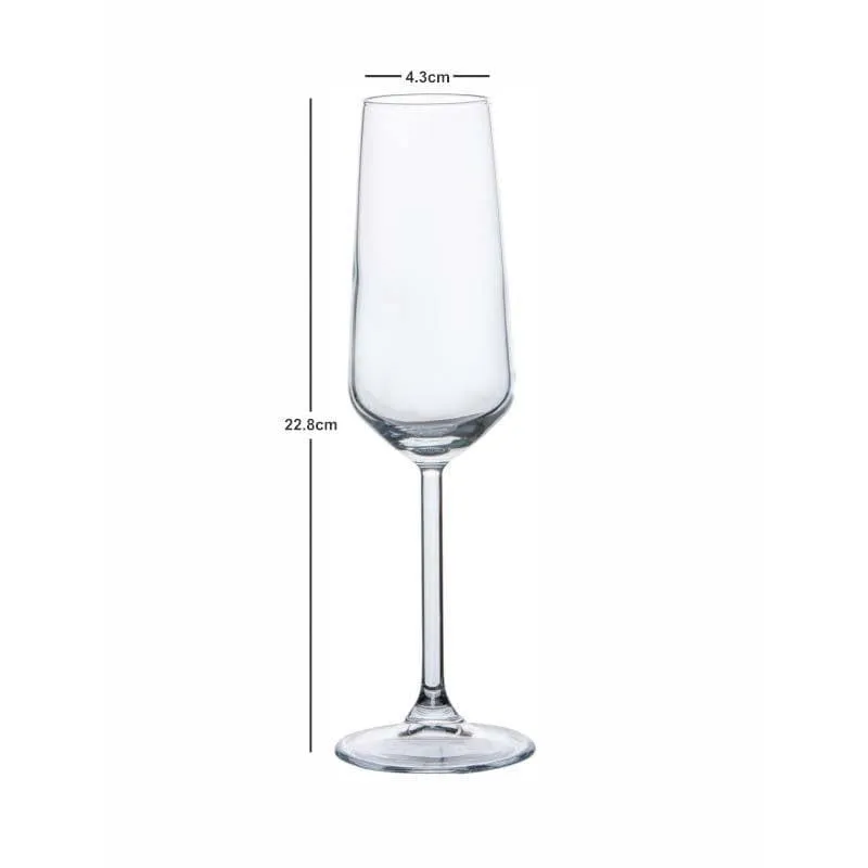 Maenads Flute Glasses (195 ML) - Set Of Six media 4