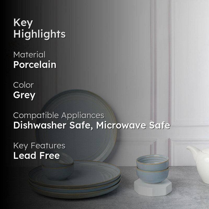 Estia Dinner Set (Artic Blue) - 8 Piece Set media 2
