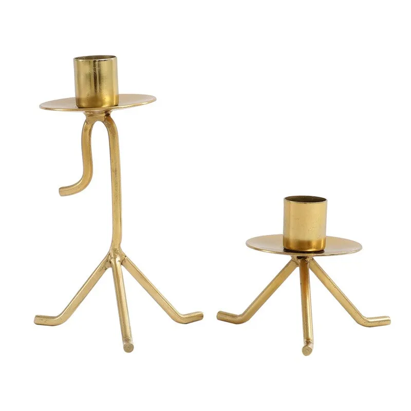 Marquesa Glow Gold Candle Holders - Set Of Two media 5
