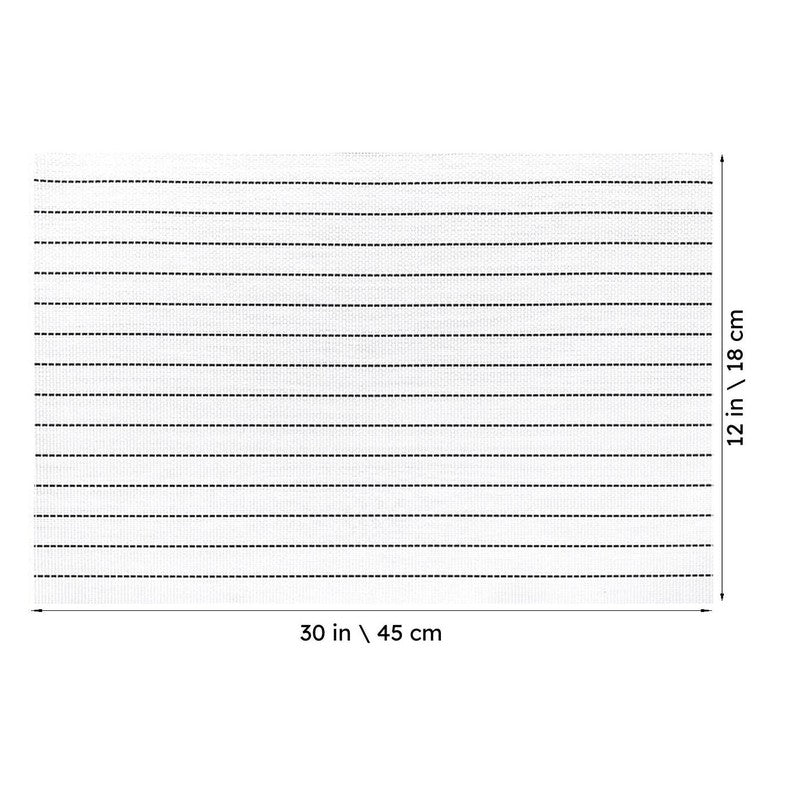 Lyrique PVC Table Mat (White) - Set Of six media 7