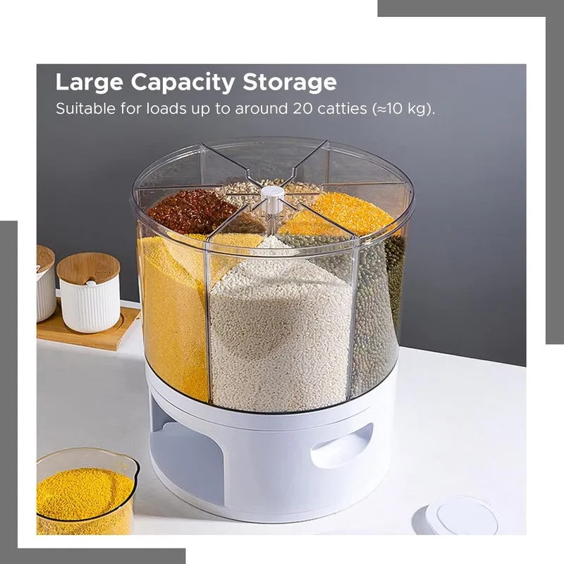 Laxis SpinServe Transparent Polypropylene Container - 10 L media 4