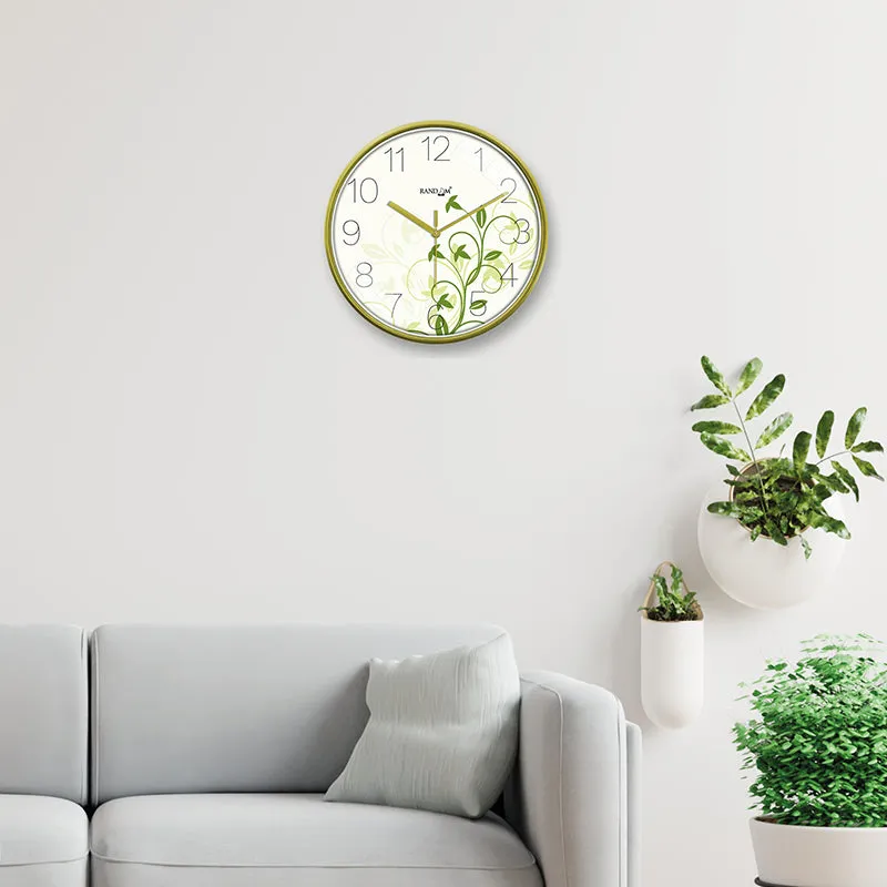 Petite Vines Plastic Analog Wall Clock media 3