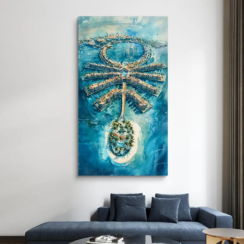 Azure Visions Wall Painting media 1