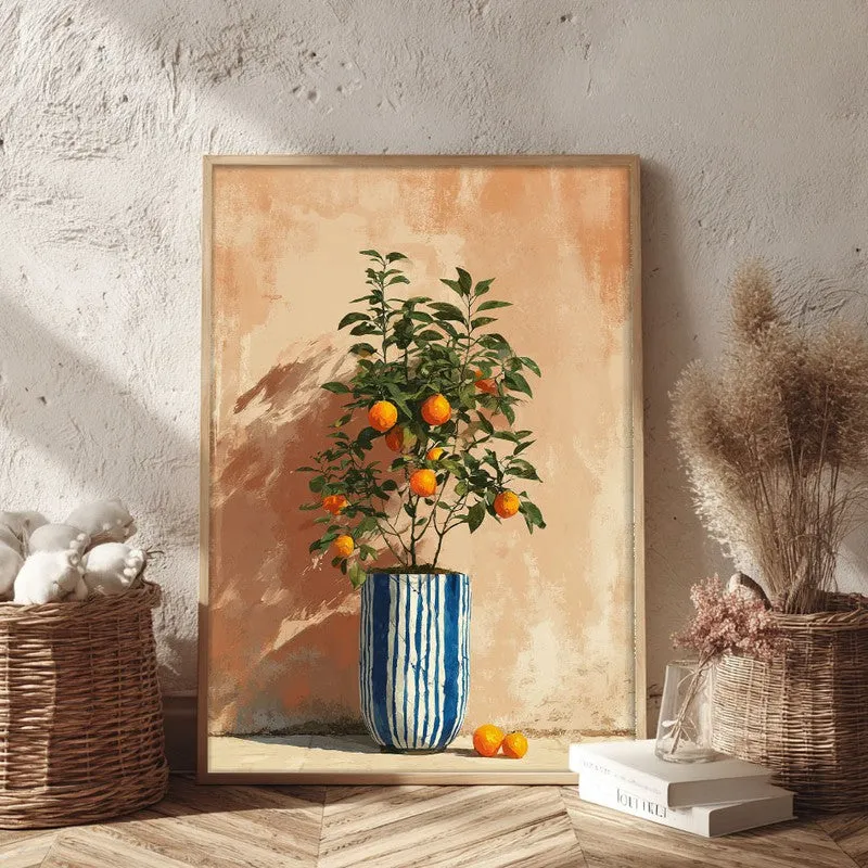 Florava Canvas Wall Painting With Brown Frame media 3
