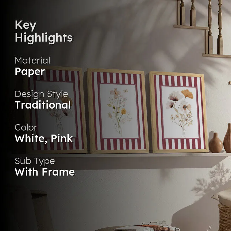 Ardria Bloom Paper Wall Art - Set Of Three media 2