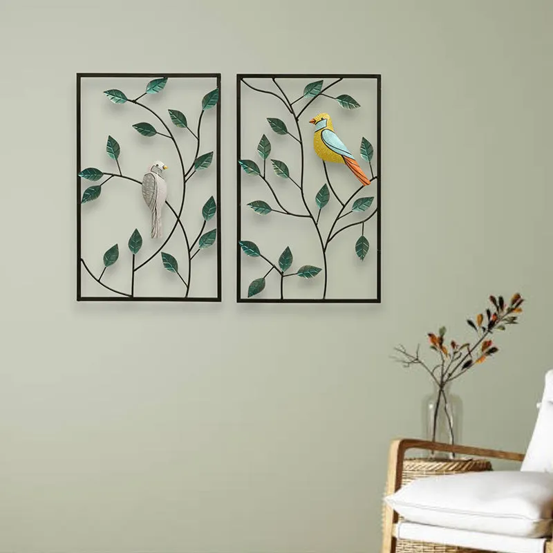 Aviary Metal Wall Accent - Set Of Two media 1