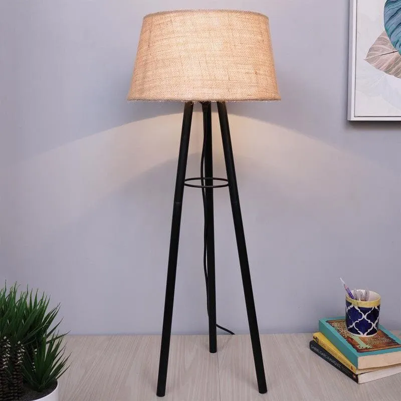 Mudita Black Floor Lamp - Khadi media 1
