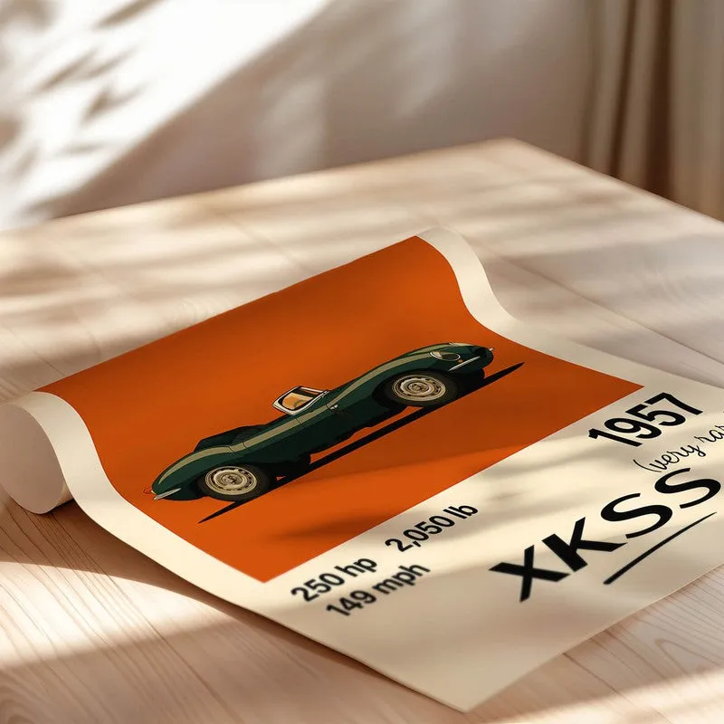 Jaguar XKSS Legacy Wall Poster media 5