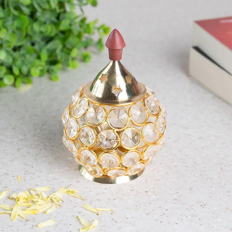 Crystal Ankhad Tealight Candle Holder