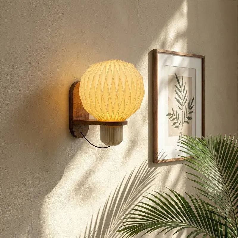 Fig Living Aura Pleat Paper Sconce media 1