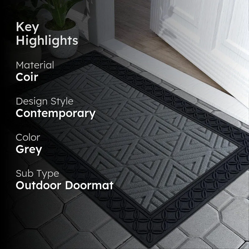 Coire Geo Coir Door Mats - Grey media 2