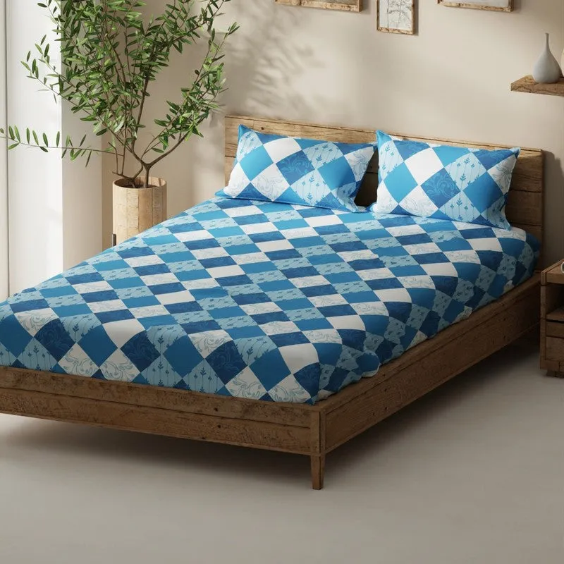 Bralin Bedsheet (Blue) - 115 GSM media 1