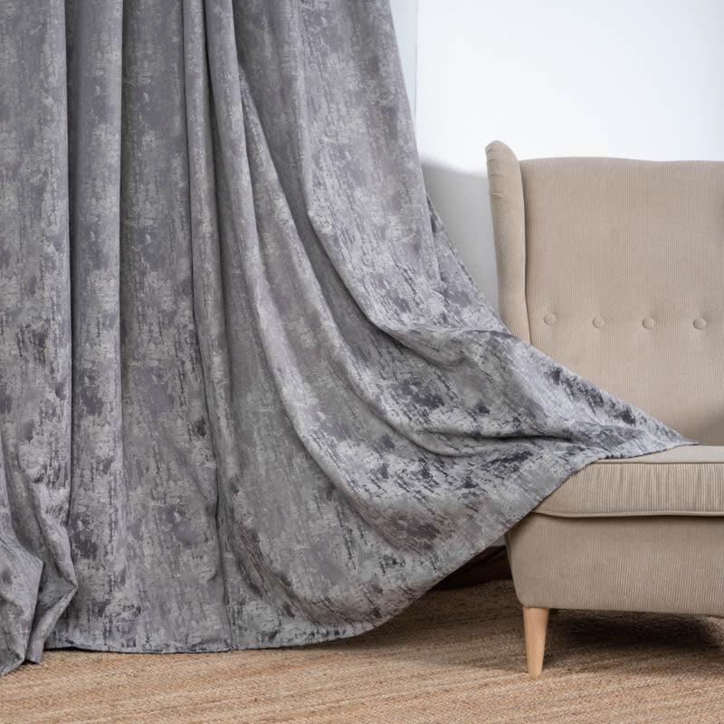 Aviothic Jacquard Single Curtain (Charcoal) media 3