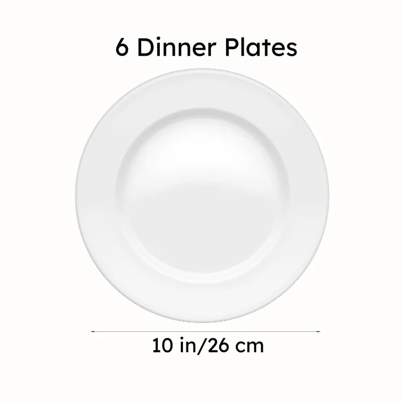 Mintora Pink Ceramic Dinner Plate - Set Of Six media 7