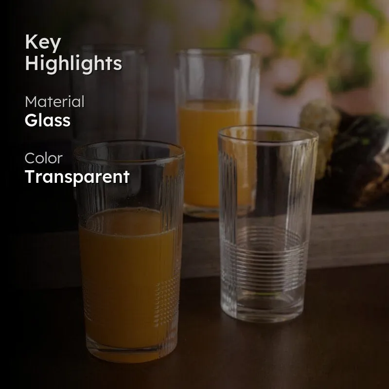 Avalon Glass Tumbler (265 ML) - Set Of Six media 2
