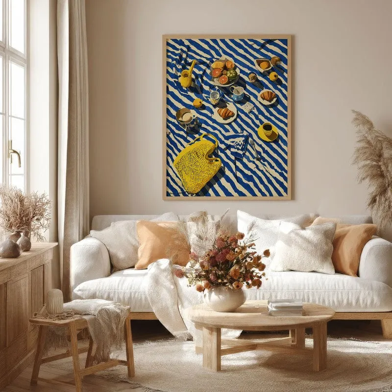 Bistrova Canvas Wall Painting With Brown Frame media 1