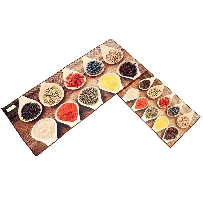 Spice Kingdom Kitchen Nylon Runner Rug - Set Of Two media 3