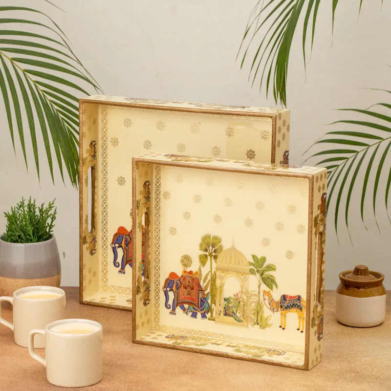 Royal Parade Square Serving Tray - Set Of Two media 3