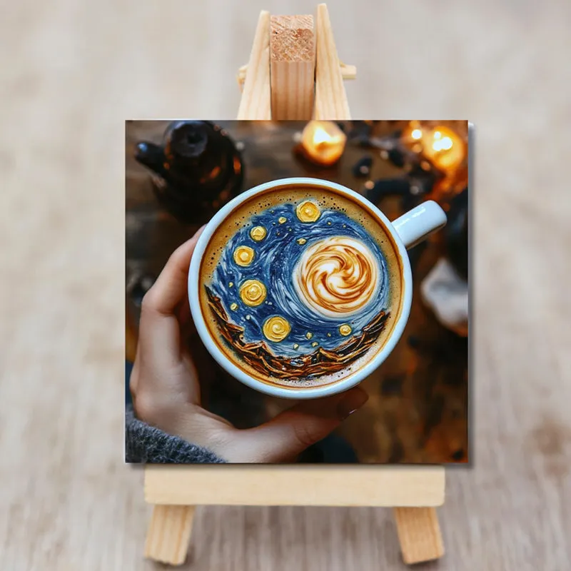 Starry Night Latte Showpiece media 3