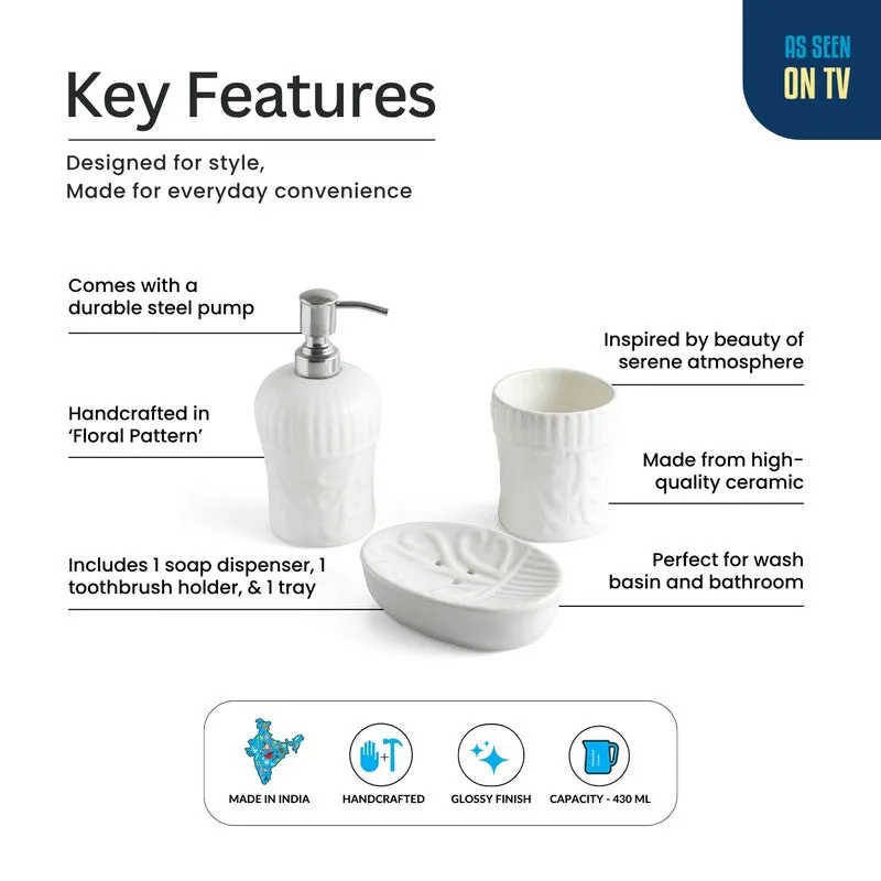 Classic Waves Bathroom Set - Three Piece Set media 4