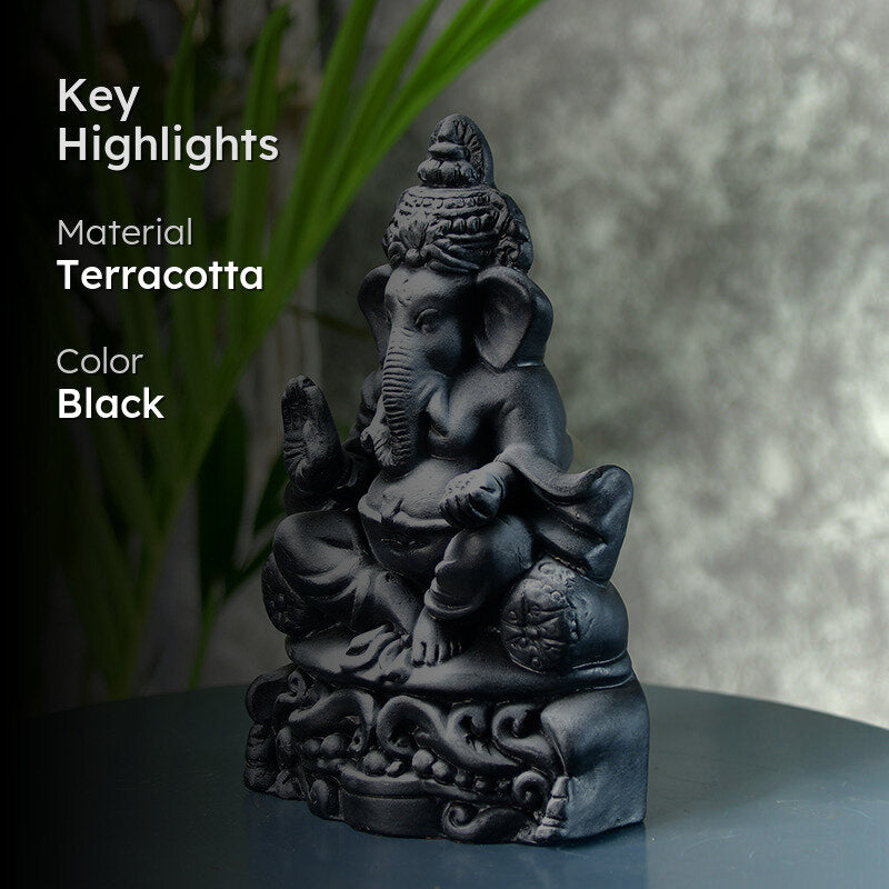 Mukti Ganesha Terracotta Idol media 2